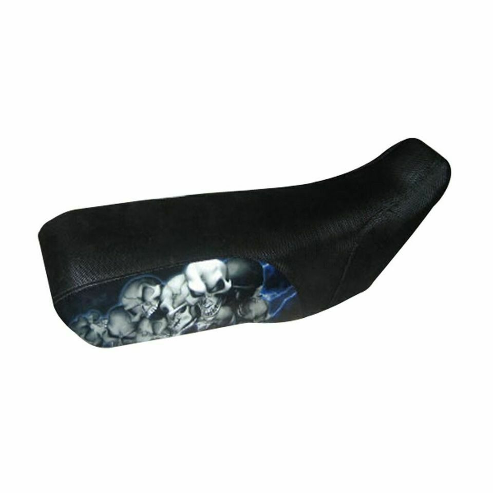 Fits Honda TRX250EX 2006 Blue Lightning Skull Pile ATV Seat Cover #M204421 - $31.90