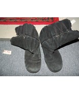 Rocket Dog Black Suede Leather Insulated Fashion Boots Womens Size 6.5M ... - $14.51
