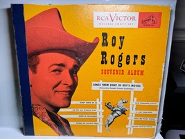 Roy Rogers Souvenir Album, 4 Record Set, Songs From 8 Of Roy&#39;s Movies Good Cond. - £14.32 GBP