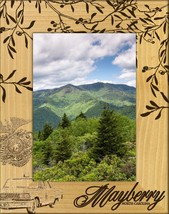 Mayberry North Carolina Laser Engraved Wood Picture Frame Portrait (4 x 6) - £24.12 GBP