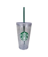 starbucks 16 oz cold cup tumbler clear with mermaid logo 2019 - €20,88 EUR