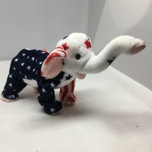 Ty Beanie Baby Righty Elephant Republican Plush Stuffed Animal W Tag Jul... - £15.72 GBP