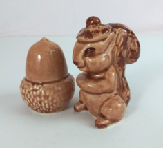 Vintage Squirrel Wearing Acorn Cap &amp; Acorn Nut Salt &amp; Pepper Shakers - €8,37 EUR