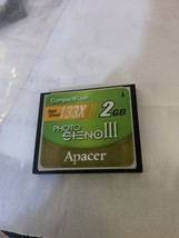 Apacer 2GB Compactflash Cf Card Memory - $21.41