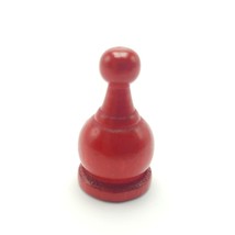 Parcheesi Red Pawn Token Replacement Game Piece Wooden Ludo Jue De Dada ... - $2.32