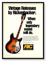 Rickenbacker Vintage Reissue Series Guitars &amp; Basses 1995 Magazine Adver... - £7.75 GBP