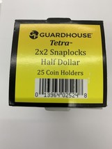 Guardhouse 2x2 Tetra Snaplock Coin Holders for Half dollar 30.6mm, 25 pack - £13.14 GBP