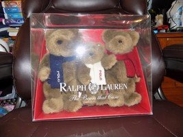 Ralph Lauren 2001 Polo Plush The Bears That Care Red, White &amp; Blue Scarves New - £46.49 GBP