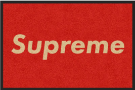 Supreme Skateboard Mat Rug 2&#39; x 3&#39; Horizontal Authentic Copyrighted - £257.81 GBP