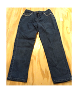 Ruby Rd Petite Women&#39;s Denim Capri Pant 8P Elastic Waist Mid Rise Stretc... - $16.50 CAD
