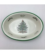 Vintage Spode Christmas Tree Oval Vegetable Baker Dish Box Porcelain China - £78.30 GBP
