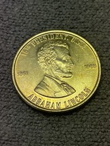 Abraham Lincoln 16th President Honest Abe Coin Medal Token KG Presidential USA - £9.55 GBP