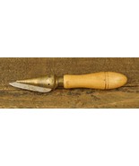 Vintage Wood &amp; Brass Cone Tool Medical Apothecary Cork Borer Sharpening ... - £42.83 GBP