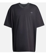 MENS ADIDAS ORIGINALS FRONT 3-STRIPES  TREFOIL SHIRT Oversized XL Black ... - $24.99