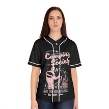 Women&#39;s All-Print Customizable Baseball Jersey, Moisture-Wicking, Black ... - £30.46 GBP