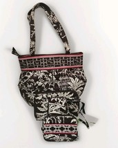 Vera Bradley Imperial Toile Purse Matching Set Of 4 Brown/pink Floral Pr... - $44.55