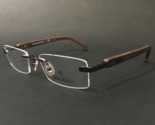 Brooks Brothers Eyeglasses Frames BB1006 1571 Brown Wood Rimless 51-18-140 - $93.28