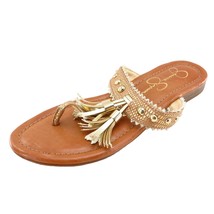 Jessica Simpson Sz 6 M Brown Thong Synthetic Women Sandals Rhey - $19.79