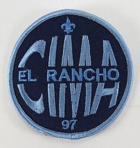 Vintage 1997 Sam Houston Council El Rancho Cima Light Blue Boy Scouts Camp Patch - £9.37 GBP