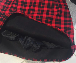 Red and Black Plaid Skirt Women Girl Plaid Skirt-School Mini Red Plaid Skirt image 2