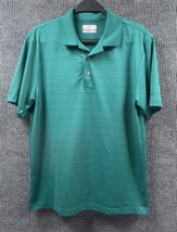 Grand Slam Air Flow Mens Golf Polo Shirt Medium Green 2 button Tennis At... - £18.13 GBP