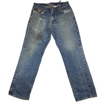 Cinch WRX Fire Resistant Jeans Men’s 34&quot; x 31.5&quot; Distressed Destroyed - £22.64 GBP