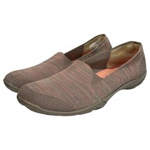 Skechers Shoes Womens 9.5 Pink Gray Knit Memory Foam Reggae Fest Willow ... - $27.71