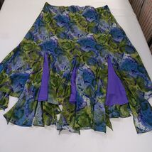 Added Dimensions Women's Green/Purple Buttom Pleated Skirt Size 3X (26/28W) image 2