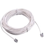 50 Feet 2 Conductor Telephone Extension Cord Landline Phone Line Cable W... - £17.29 GBP
