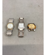 Set Of 3 Men’s Wrist Watches - Generation Quartz, Seville Quartz, Novell... - $472.09 MXN