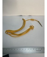Vintage US Army Yellow Aiguillette Cord with Brass Tip  - £23.66 GBP