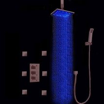 Cascada Bathroom Shower Set with Luxury 10" Water Power LED Shower Head (Ceiling - $890.95