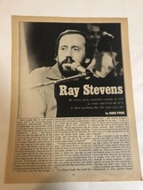 Ray Stevens Magazine Article  Double Sides Vintage - £5.98 GBP