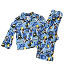 Star Wars Clone Fleece Shirt &amp; Pants 2 Piece Pajamas Set ~ Blue ~ Sz 4 - £13.36 GBP