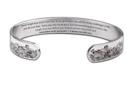Inspirational ~ 10 mm ~ Stainless Bracelet--Never forget how much I love you (1) - £20.92 GBP