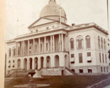 Boston Stato Casa Pre Color Oro Cupola 1870s Moulton Stereoscopia Foto W... - $12.24