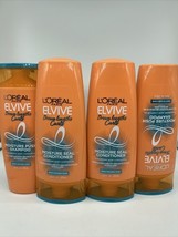(4) L&#39;Oreal Elvive Dream Lengths Curls Shampoo Conditioner Wavy Curly Ha... - $19.09