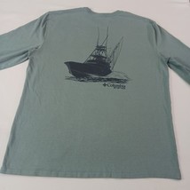 Columbia PFG Men's Gray Cotton Long Sleeve Crewneck Graphic T-Shirt Size X-Large image 13