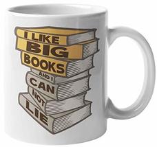 I Like Big Books And I Cannot Lie Funny Coffee &amp; Tea Mug Cup For A Bookworm, Boo - £15.91 GBP+