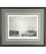&quot; Whalers &quot; Après Jmw Turner Gravure Par R. Brandard Encadré 14 1/2 &quot; x17 &quot; - $386.56 CAD