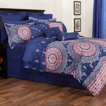 24-piece Bedding Set Full Plum Even Includes the Drapes Machine Wash Microfiber - £81.99 GBP