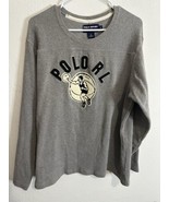 Polo Sport Ralph Lauren Men’s Rugby Gray Pullover Sweater Size Medium Peru - $101.53 CAD