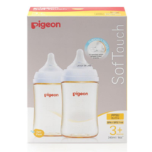 Pigeon SofTouch Bottle PPSU 240ml Twin Pack - £119.75 GBP