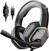 Gaming Headphones For Ps4/Ps5 Console Laptop: Eksa E1000 Usb, And Rgb Light. - £32.97 GBP