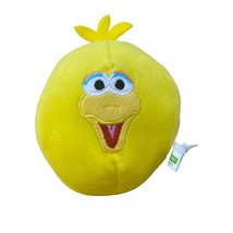 Sesame Street Big Bird Plush Round Ball Yellow 5&quot; Baby Toy Stuffed Animal - £7.90 GBP