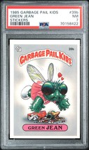 1985 Topps OS1 Garbage Pail Kids 1st Series 1 GREEN JEAN 39b Matte Card PSA 7 - £56.34 GBP