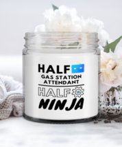 Funny Gas Station Attendant Candle - Half Ninja - 9 oz Candle Gifts For  - £16.04 GBP