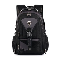 Waterproof OxSwiss Backpack Men 17 Inch Laptop backpaTravel Rucksack Female Vint - £79.11 GBP