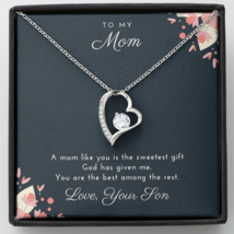 Gift To My Mom From Son Unique Mothers Day Gifts Birthday Gifts For Mom Necklace - £35.54 GBP+