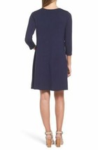 NEW Nordstrom Socialite Navy Blue Strappy Front 3/4 Sleeve Mini Shift Dress XS - £12.38 GBP